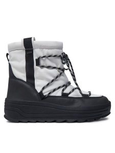 Geox Śniegowce D46WNA 0FUME C0404 Biały. Białe buty zimowe Geox, z materiału, bez obcasa, bez zapięcia. Za 409,99 zł.