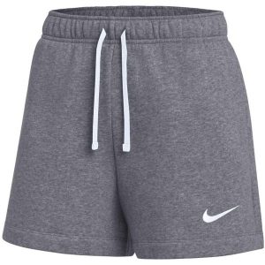 Spodenki damskie Nike Park 26 Fleece. Szare szorty Nike, bez wzorów, z bawełny, sportowe. Za 141,99 zł.