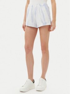 Guess Szorty sportowe V5GD11 KCRQ0 Błękitny Relaxed Fit. Niebieskie spodenki sportowe Guess, xs, z aplikacjami, z bawełny. Za 139,99 zł.