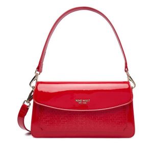 Torebka Nine West. Czerwone torebki klasyczne Nine West, bez wzorów, bez dodatków. Za 229,99 zł.