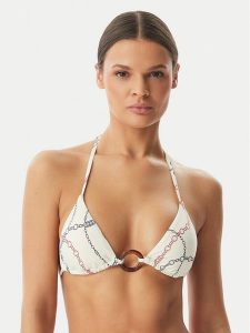 Tommy Hilfiger Góra od bikini UW0UW06393 Biały. Białe bikini TOMMY HILFIGER, bez wzorów, z syntetyku. Za 249,99 zł.