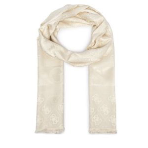 Szal Guess. Białe szaliki Guess, z aplikacjami. Za 194,99 zł.