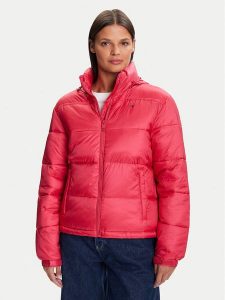 Tommy Jeans Kurtka zimowa DW0DW21619 Czerwony Relaxed Fit. Czerwone kurtki Tommy Jeans, na zimę, xl, bez wzorów, z jeansu, bez kaptura. Za 579,99 zł.