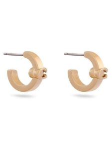 Coach Kolczyki 37560724 Złoty. Żółte kolczyki Coach, metalowe. Za 319,99 zł.