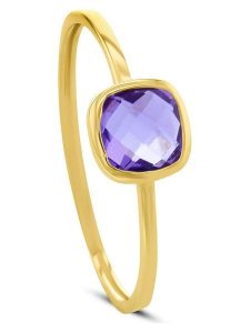 OR Carats Złoty pierścionek z ametystem rozmiar: 56. Brązowe pierścionki OR Carats, z ametystem, złote. Za 695,99 zł.