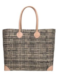 PE FLORENCE Torebka w kolorze czarno-beżowym - 37 x 35 x 23 cm rozmiar: onesize. Brązowe torebki klasyczne PE FLORENCE, bez wzorów, z materiału, na ramię, bez dodatków. Za 132,05 zł.