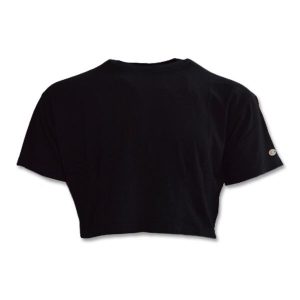 Koszulka Champion Crewneck Croptop T-shirt NBK. Czarne bluzki Champion, l, bez wzorów, sportowe, bez kołnierzyka, bez ramiączek. Za 126,00 zł.
