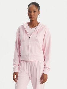 Juicy Couture Bluza Iccle JCWAS126304 Różowy Oversize. Czerwone bluzy Juicy Couture, xs, bez wzorów, z syntetyku, bez kaptura. Za 396,99 zł.