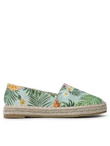 DeeZee Espadryle WSS990-103 Zielony. Zielone espadryle DeeZee, bez wzorów, z materiału, bez obcasa. Za 89,99 zł.
