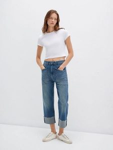 MAVI Dżinsy "Anya" - Comfort fit - w kolorze niebieskim rozmiar: W30. Niebieskie jeansy Mavi, bez wzorów, z podwyższonym stanem. Za 138,45 zł.
