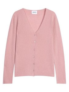 Perfect Cashmere Kaszmirowy kardigan "Paige" w kolorze jasnoróżowym rozmiar: L. Różowe kardigany Perfect Cashmere, z kaszmiru. Za 327,87 zł.