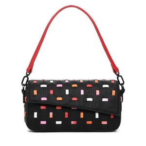 Torebka Desigual. Czarne torebki klasyczne Desigual, bez wzorów, bez dodatków. Za 189,99 zł.