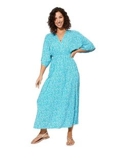 Ipanima Sukienka w kolorze turkusowym rozmiar: 38/40. Niebieskie sukienki Ipanima, bez wzorów, z wiskozy, bez kołnierzyka, bez ramiączek, maxi. Za 100,99 zł.