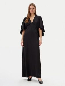 LOLA CASADEMUNT Sukienka wieczorowa MS2516014 Czarny Slim Fit. Czarne sukienki LOLA CASADEMUNT, m, bez wzorów, z syntetyku, wizytowe, bez kołnierzyka, bez ramiączek. Za 534,99 zł.
