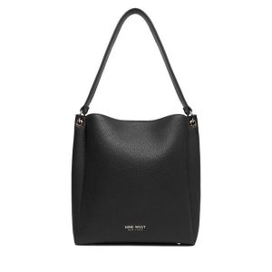Torebka Nine West. Czarne torebki klasyczne Nine West, bez wzorów, bez dodatków. Za 229,99 zł.