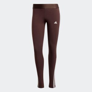 Legginsy fitness damskie ADIDAS. Fioletowe legginsy ADIDAS, bez wzorów, z bawełny, z podwyższonym stanem. W wyprzedaży za 69,99 zł.