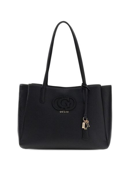 Guess Torebka HWBG99 05230 Czarny. Czarne shopper bag Guess, z aplikacjami, ze skóry, bez dodatków. Za 382,99 zł.