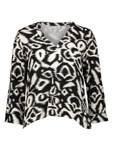Vero Moda Bluzka w kolorze czarno-kremowym rozmiar: M. Czarne bluzki Vero Moda, m, bez wzorów, z wiskozy, bez kołnierzyka, bez ramiączek. Za 57,06 zł.