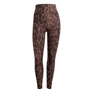 Damskie legginsy 7/8 adidas Optime Essentials Leopard. Brązowe legginsy ADIDAS, bez wzorów, ze skóry. Za 254,50 zł.