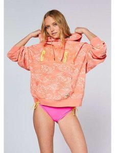 Chiemsee Bluza w kolorze pomarańczowym rozmiar: M. Pomarańczowe bluzy Chiemsee, m, bez wzorów, z bawełny, z kapturem. Za 179,95 zł.
