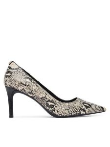 MICHAEL Michael Kors Szpilki Alina Felx Pump 40T6HNMP1E Beżowy. Brązowe szpilki MICHAEL Michael Kors, bez wzorów, ze skóry, bez obcasa. Za 679,99 zł.