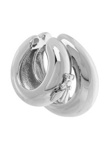 Patrizia Pepe Nausznica 2J2561/M074-S125 Srebrny. Szare kolczyki Patrizia Pepe, metalowe. Za 359,99 zł.