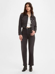 Levi's Dżinsy - Regular fit - w kolorze czarnym rozmiar: W29/L29. Czarne jeansy Levi's®, bez wzorów, z podwyższonym stanem. Za 252,34 zł.