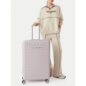 Walizka duża Reebok. Fioletowe walizki Reebok, bez wzorów, duże. Za 349,99 zł.