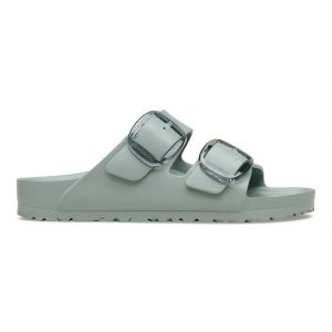 BIRKENSTOCK Arizona Big Buckle EVA Pure Sage Klapki damskie. Zielone klapki Birkenstock, bez wzorów, bez obcasa. Za 269,99 zł.