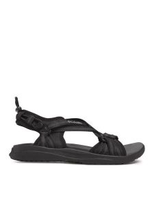 Columbia Sandały Sandal BL0102 Czarny. Czarne buty trekkingowe Columbia, bez wzorów, z materiału, bez obcasa, bez zapięcia. Za 244,79 zł.