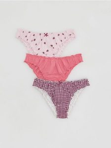 Majtki typu figi 3 pack - wielobarwny. Figi Reserved, bez wzorów. Za 59,99 zł.