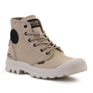 Buty Palladium Pampa Hi Htg Supply 77356-274-M beżowy. Brązowe trampki bez wzorów, z bawełny, bez zapięcia. Za 585,80 zł.
