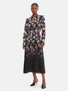 Desigual Sukienka koszulowa Camisero Acrilica 25WWVW11 Czarny Regular Fit. Czarne sukienki Desigual, xs, bez wzorów, z wiskozy, bez kołnierzyka, bez ramiączek, koszulowe. Za 579,99 zł.