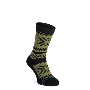 Skarpety turystyczne Stance Eureka Crew. Zielone skarpetki Stance, bez wzorów. Za 44,99 zł.