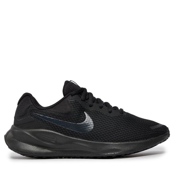 Buty do biegania Nike. Czarne buty sportowe Nike, bez wzorów, bez zapięcia, do biegania, Nike Revolution. Za 249,99 zł.
