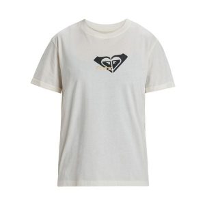 Koszulka z krótkim rękawem dla Kobiety OCEANREGULAR CORPO Biały. Białe koszulki sportowe Roxy, bez wzorów, z bawełny, bez ramiączek. Za 89,99 zł.