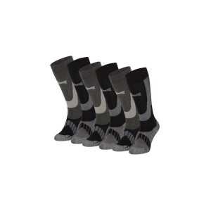 Skarpety narciarskie dla dorosłych unisex 6 par. Czarne skarpetki XTREME, bez wzorów, z materiału. Za 293,45 zł.