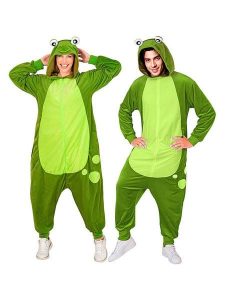 Carnival Party Kombinezon kostiumowy "Frog" w kolorze zielonym rozmiar: S/M. Zielone kombinezony Carnival Party, m, bez wzorów, bez kołnierzyka, bez ramiączek, krótkie. Za 126,99 zł.