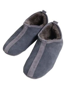 Kaiser Naturfellprodukte H&L Kapcie wełniane "Harlekin" w kolorze antracytowym rozmiar: 37. Czarne kapcie Kaiser Naturfellprodukte H&L, bez wzorów, z wełny. Za 121,80 zł.