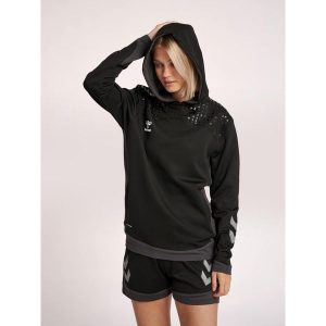 Damska bluza z kapturem Hummel hmlLEAD poly. Czarne bluzy Hummel, xs, bez wzorów, z kapturem. W wyprzedaży za 167,00 zł.