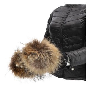 Brązowe Rękawiczki Luka-Pelli Skórzane Mitenki Z Naturalnym Futrem Jenota. Brązowe rękawiczki Luka-Pelli, bez wzorów, z futra. Za 249,00 zł.