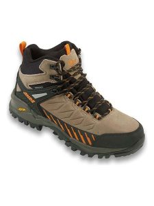Ande Skórzane buty trekkingowe "Sniper High" w kolorze szarobrązowo-czarnym rozmiar: 46. Brązowe buty trekkingowe Ande, bez zapięcia. Za 267,92 zł.