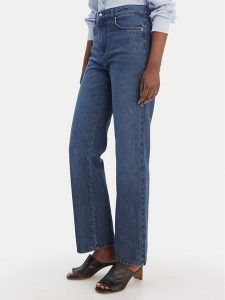 Marella Jeansy 2613181024 Niebieski Wide Leg. Niebieskie jeansy Marella, bez wzorów, z bawełny. Za 599,99 zł.