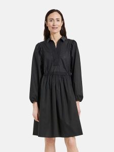 Gerry Weber Sukienka w kolorze czarnym rozmiar: 36. Czarne sukienki Gerry Weber, na co dzień, bez wzorów, z bawełny, bez kołnierzyka, bez ramiączek, midi, proste. Za 149,66 zł.