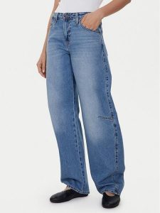 Levi's® Jeansy Dad Barrel 0039A-0002 Niebieski Baggy Fit. Niebieskie jeansy bez wzorów, z bawełny. Za 549,99 zł.