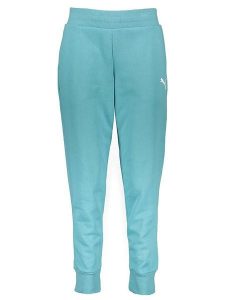 Puma Spodnie dresowe "ESS" w kolorze turkusowym rozmiar: XL. Niebieskie spodnie dresowe Puma, xl, bez wzorów, z dresówki. Za 87,81 zł.