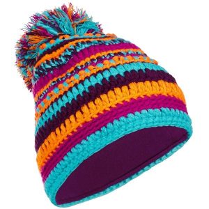 Czapka narciarska MIXYARN. Brązowe czapki WED'ZE, bez wzorów, z dzianiny, sportowe. Za 59,99 zł.