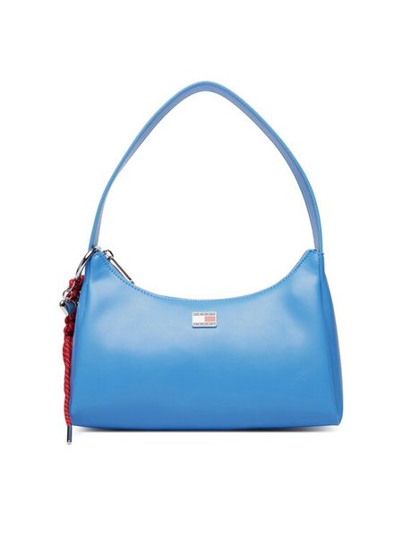 Tommy Jeans Torebka Tjw City Charm Shoulder Bag AW0AW18458 Niebieski. Niebieskie torebki klasyczne Tommy Jeans, bez wzorów, z jeansu, bez dodatków. Za 409,99 zł.
