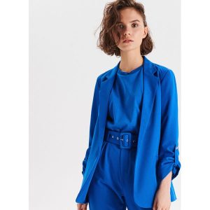 Marynarka - Niebieski. Marynarki i żakiety marki Cropp. W wyprzedaży za 79,99 zł.