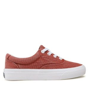 Polo Ralph Lauren. Czerwone trampki Polo Ralph Lauren, bez wzorów, bez zapięcia. Za 329,99 zł.